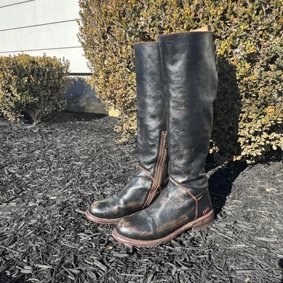 Botas Bed Stu Cobbler para mujer 8,5 Manchester cuero envejecido oscuro hasta la rodilla Foto 1 de 4