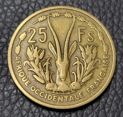 1956 French West Africa 25 Francs Coin - Image 1 of 2