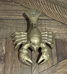 Vintage Brass Lobster Ashtray - Picture 1 of 16