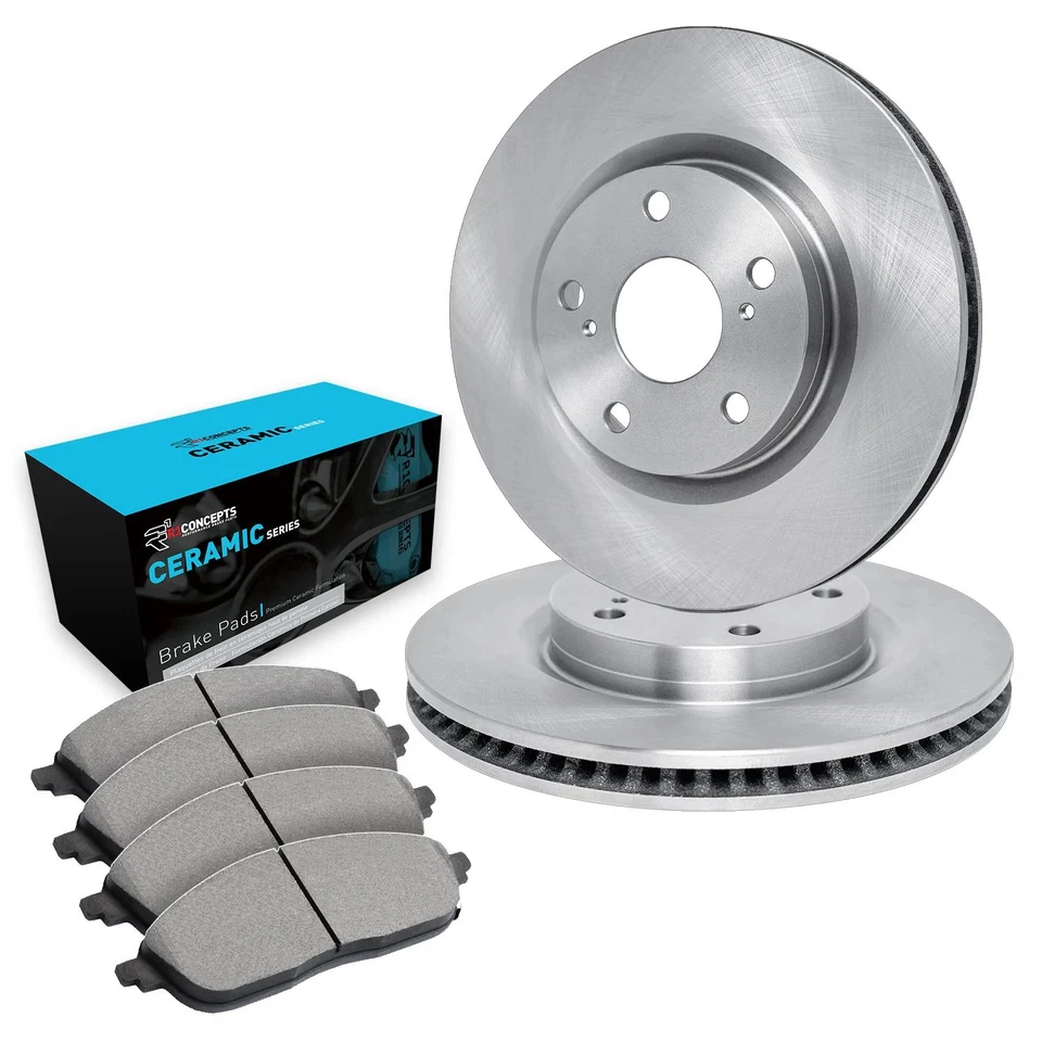 For Jaguar XKR 00-06 R1 Concepts eLINE Series Rear Brake Kit w Ceramic Pads Foto 1 de 3