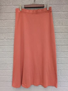 Falda midi jersey 100 % algodón Pima Peruvian Connection grande albaricoque - Imagen 1 de 11