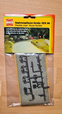 Busch 7078 H0 Kopfsteinpflaster-Straße 80mm breit OVP - Bild 1 von 2