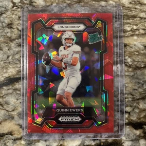 2024 Panini Prizm Draft Picks QUINN EWERS RC Red Cracked Ice SP Texas DOLPHINS - Picture 1 of 2
