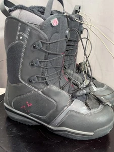 Salomon Snowboard Boots Damen 9 schwarz pink Schnürschuhe sehr wenig benutzt  - Bild 1 von 9