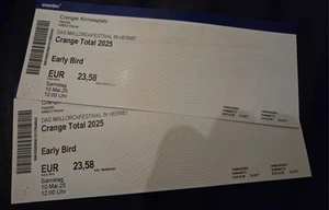 Crange Total 2025 - Zwei Eintrittskarten für den 10.5.2025 - Bild 1 von 1