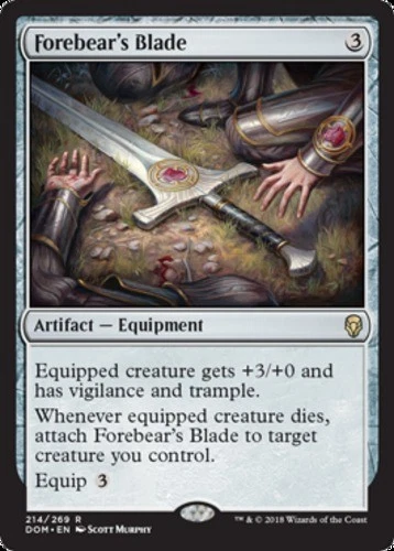 Forebear's Blade - Dominaria #214/269 MTG Magic The Gathering - Image 1 of 1