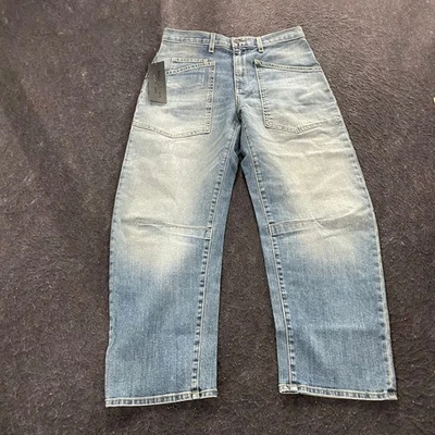 Jeans feminino NILI LOTAN Shon cintura média relaxado tamanho 26 lavagem clássica - Imagem 1 de 4