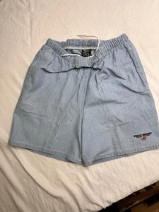 Polo Ralph Lauren Club Shorts Size XL Light Blue Stretch Waist 29 Inches - Picture 1 of 1