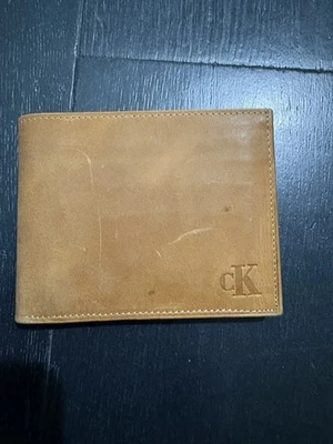 BN Calvin Klein Tan Men Bifold Wallet with Coin Pocket - Image 1 of 4