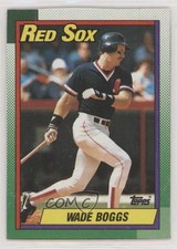 1990 Topps Wax Box Bottom Wade Boggs #A HOF