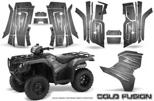 HONDA FOREMAN 2015-2019 GRAPHICS KIT CREATORX DECALS COLD FUSION SILVER - Bild 1 von 1