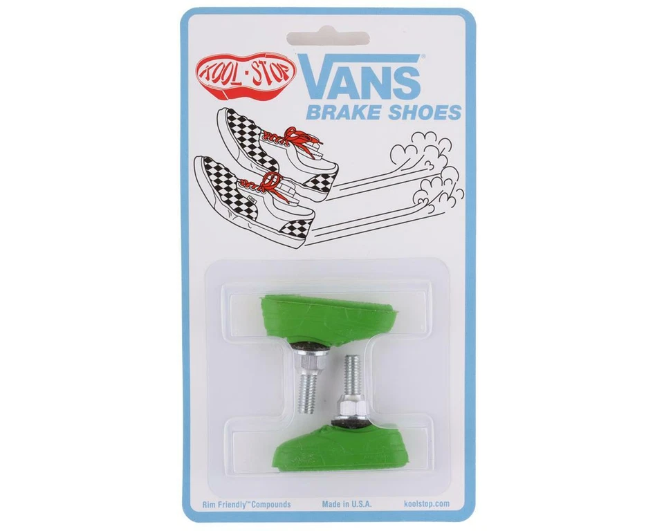 Kool Stop Vans Brake Pads (Threaded) (Lime Green) (Pair) [KS-VGRN] - Image 1 of 1