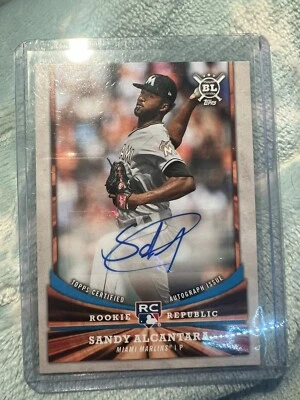 Sandy Alcantara 2018 Topps ROOKIE REPUBLIC AUTO #S-66 (RC) SHARP CARD!! SP - Image 1 of 3