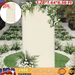 Freestanding Wedding Backdrop Stand Gold&Beige Backdrop Frame With Solid Base - Picture 1 of 15