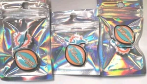 Miami Dolphins Crocs Charms Jibbitz  Shoe Charms 6ct - Picture 1 of 4