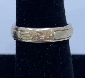 Ed Levin 14K Two-tone Band - Picture 1 of 7