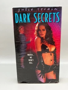 Julie Strain Dark Secrets (VHS, 1996) Rare Erotic Thriller B-Movie A-Pix - Picture 1 of 8
