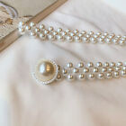 Large Pearl Waist Chain Women's Elastic Belt with Diamond Decoration All-mat ❤D2