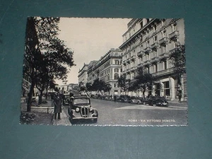 orig. Fotokarte ca. 40/50er Jahre Automobil Rom - Picture 1 of 1