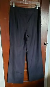 NWT JONES WEAR Petite Women's 6P Gray Pinstripe Poly Rayon Wool Dress Pants - Picture 1 of 5