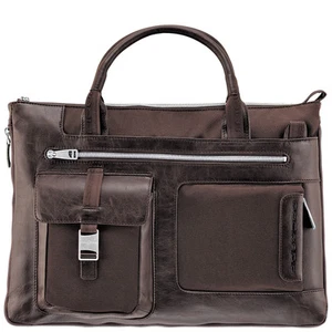 Maletín/bolso de oficina expandible Piquadro Frame marrón para dama CA1618FR/M - Imagen 1 de 1