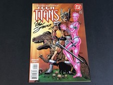 DC Comics Enter the Lost World of Teen Titans #9 SIGNED by Dan Jurgens VF