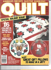 Quilt Pattern Magazine Vintage Winter 1980 Issue Gift Pillow 16 Projects - Picture 1 of 1
