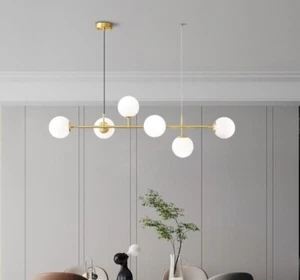 Lampadario a Sospensione 6 Attacchi G9 Design Sfere IP20 Camera Salone Cucina - Foto 1 di 10