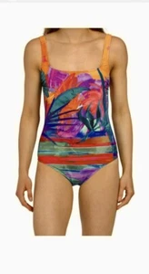 GOTTEX BADEANZUG AUTHENTIC. ONE PEACE QUADRATISCHER AUSSCHNITT WUNDERSCHÖNE FARBEN GRÖSSE 14 - Bild 1 von 8