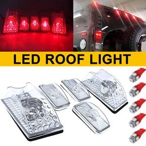 Top Roof Cab Marker Running Light Lens Bulbs for 2003-2009 Hummer H2 SUT, 5Pcs - Foto 1 di 10