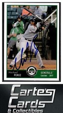 Michael Perez 2017 Grandstand Jackson Generals #NNO  TTM/IP Signed Autographed