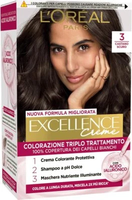 L'OREAL PARIS A1491977 COLORAZIONE TRIPLO TRATTAMENTO EXCELLENCE CON ACIDO IAURO - Immagine 1 di 4