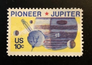 US Stamp #1556, Jupiter, Pioneer 10, 10c, 1975, F/VF, NG, NC, Attn: No Gum. - Picture 1 of 5