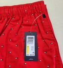 Tommy Hilfiger Men’s Pajama Lounge Sleep Pants M L Red Allover Logo New MSRP$42