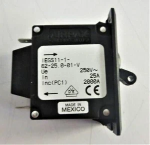 AIRPAX IEGS11-1-62-25.0-01-V CB 250AC 25A 2P MA AR B - Picture 1 of 4