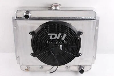 Radiador de aluminio de 3 filas + cubierta + ventilador para Chevrolet Nova Chevy II Base V8 1962-1967  Foto 1 de 4