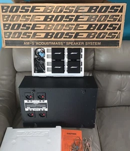 Bose AM-5 Acoustimass Speaker System 100W Subwoofer And 2 Pairs Of Cube - Picture 1 of 7