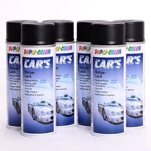 schwarz matt Spray 6x400ml DUPLI-COLOR Cars Lackspray Sprühlack Spray 385872 - Bild 1 von 1