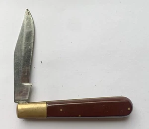 Vintage Bullet Style 1 Blade Folding Pocket Knife Pakistan Stainless Steel - Picture 1 of 8