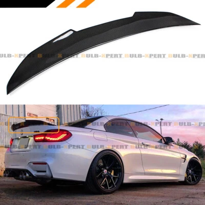PARA BMW F33 F83 M4 2014-2020 CONVERTIBLE FIBRA DE CARBONO PSM ALERÓN MALETERO HIGHKICK Foto 1 de 4