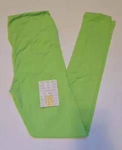 LuLaRoe OS Leggings NEONGRÜN Einfarbig Einheitsgröße (passt Größe 2-10) Neu mit Etikett - Bild 1 von 6