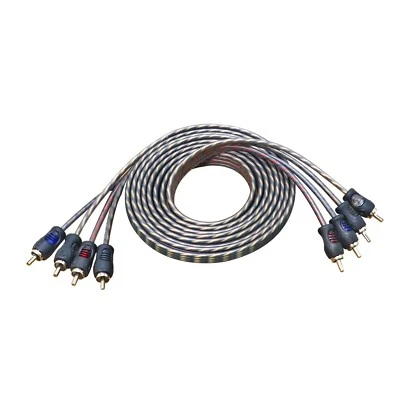 RECOIL RCI49 100% Oxygen Free Copper 9ft 4-Channel RCA Audio Cable