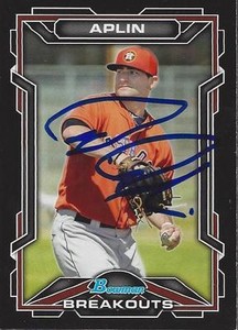 Andrew Aplin Houston Astros 2013 Bowman Breakouts Signed Card