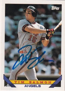 Tim Salmon 1993 Topps SIGNED Angels AUTOGRAPHED RARE - Picture 1 of 2