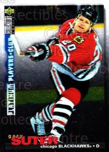 1995-96 Collectors Choice Players Club Platinum #8 Gary Suter