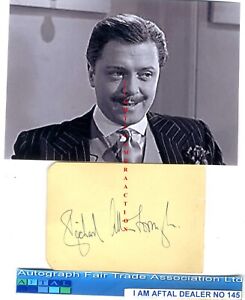 Lord Richard Attenborough vintage signed page AFTAL#145