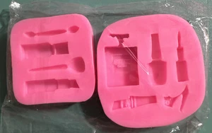 3D Makeup Silicone Fondant Cake Mold Chocolate Pastry Baking Mould Sugarcraft - Picture 1 of 6