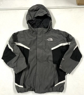 The North Face Hyvent Jacket Boys Sz XXS Black & Tan Full Zip Up Nylon Hooded - Image 1 of 4