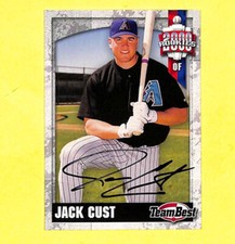 2000 Team Best Jack Cust Auto Autograph Rookie Card Dbacks 