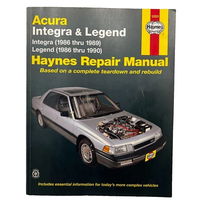 Manual de reparación ACURA Integra (86-89) y Legend (86-90) Haynes 12020 Foto 1 de 4